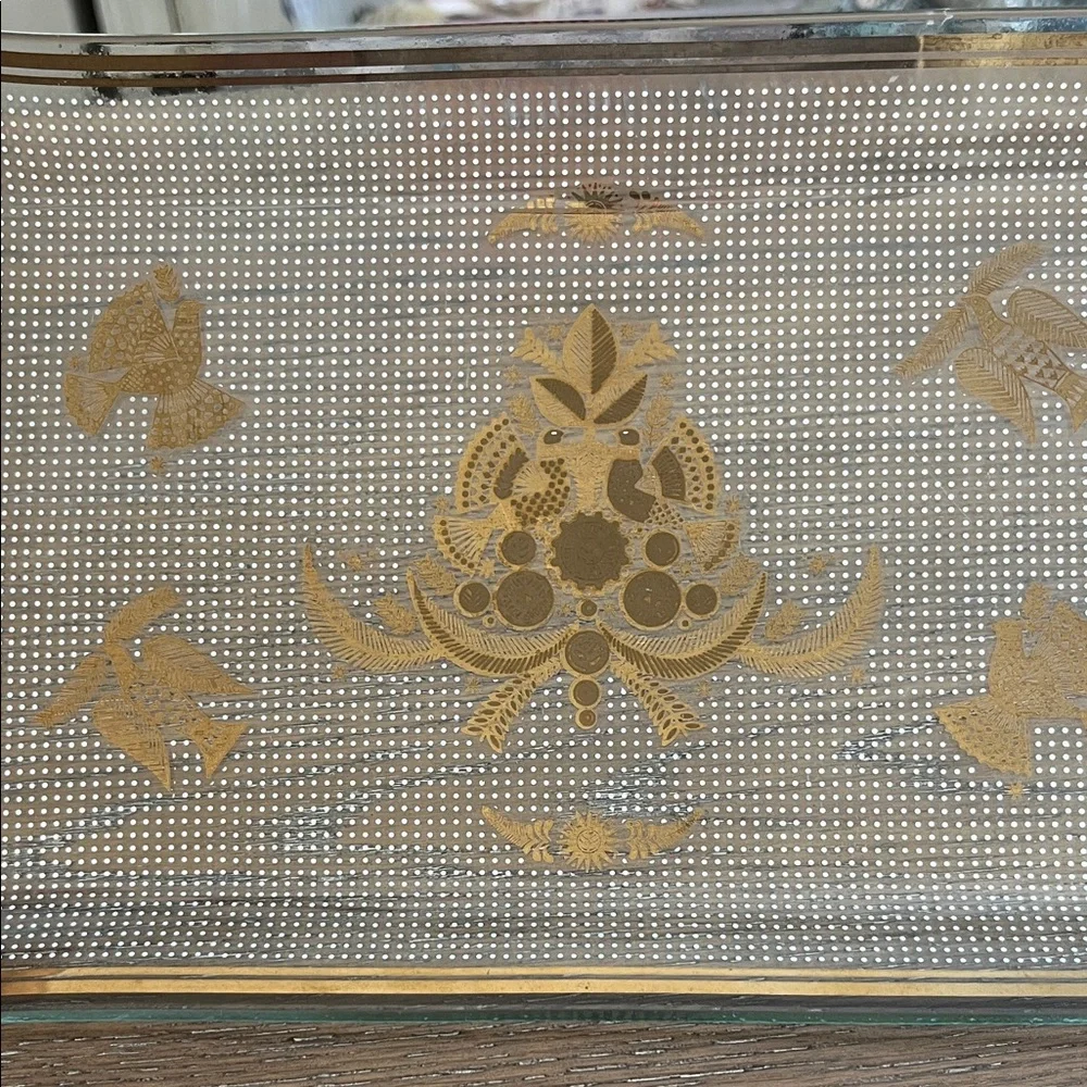 Georges Briard 22k Onlay Sonata Snack‎ Serving Tray